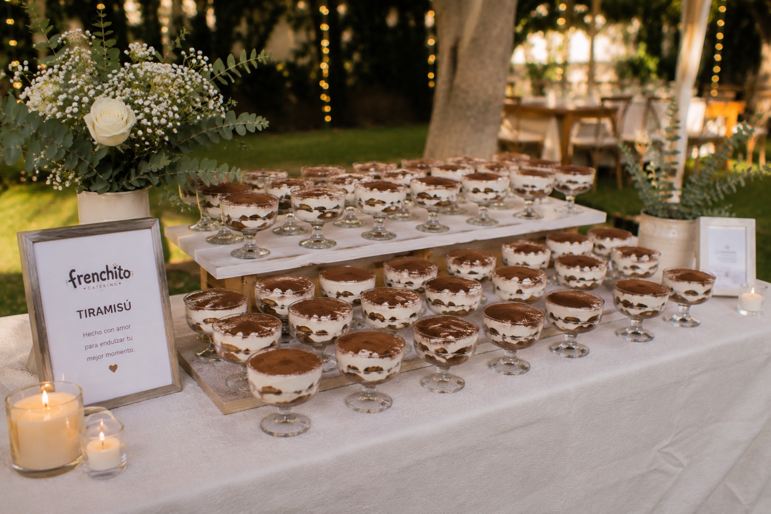 Mesa de tiramisú individual